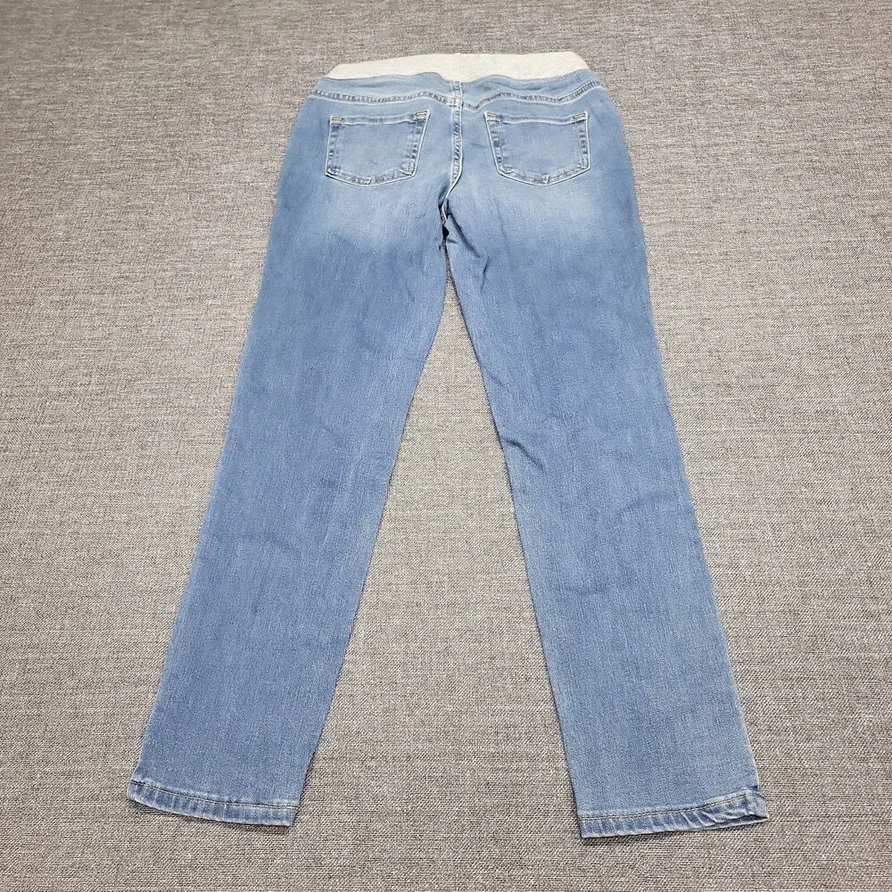 Girls Waist Pull On Skinny Jeans - Cat & Jack Medium Wash Blue Size 14